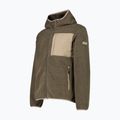 Pánský zateplený kabát CMP 36K2247 Fix Hood Parka teak mel 3