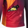 Pánský cyklistické tričko Longsleeve  Castelli Amplify Thermal dark night shade/red/vivid orange 5