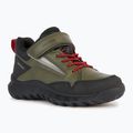 Juniorské boty  Geox Simbyos Abx dark green/red 7