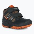 Juniorské boty  Geox New Savage Abx black/dark orange 7