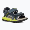 Juniorské sandály Sandály Geox Borealis avio/lime 8