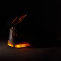 Juniorské boty  Geox Inek black/yellow 8
