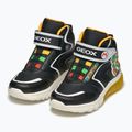 Juniorské boty  Geox Ciberdron black/yellow 3