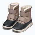 Juniorské sněhule Geox Flexyper ABX dark beige/black 3