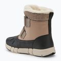 Juniorské sněhule Geox Flexyper ABX dark beige/black 3