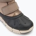 Juniorské sněhule Geox Flexyper ABX dark beige/black 7