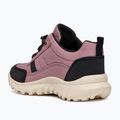 Juniorské boty  Geox Simbyos ABX dark pink/black 4