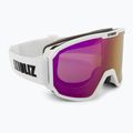 Lyžařské brýle Bliz Rave matt white/brown pink