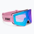 Lyžařské brýle Bliz G001S matte pink/neon violet/blue multi