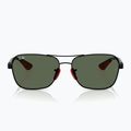Sluneční brýle Ray-Ban Rb8336M Scuderia matt black/dark green 6