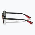 Sluneční brýle Ray-Ban Rb8336M Scuderia matt black/dark grey mirror blue/red 6