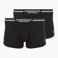 Boxerky Aeronautica Militare AM1UBX001 Trunk 2 páry black