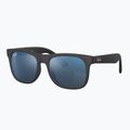 Dětské sluneční brýle Ray-Ban Justin matt rubber black/blue mirror 3