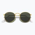 Sluneční brýle Ray-Ban Round Metal gold/green g-15 3