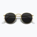 Sluneční brýle Ray-Ban Round Metal gold/black polarized 3
