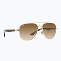 Sluneční brýle Ray-Ban RB3683 arista gold/brown