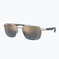 Sluneční brýle Ray-Ban RB3701 Polarized+ Lenses silver/blue gold polarized+ 4