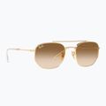 Sluneční brýle Ray-Ban RB3707 Polarized+ Lenses arista gold/brown