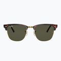Sluneční brýle Ray-Ban Clubmaster Classic tortoiseshell/gold/green g-15 2