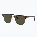Sluneční brýle Ray-Ban Clubmaster Classic tortoiseshell/gold/green g-15 4