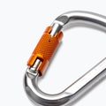 Karabina Climbing Technology Hms Snappy Cf Twist Lock L4600006 stříbrno-oranžová 2C46000ZPE 3