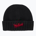 Pánská zimní čepice Woolrich Merino Wool Logo Beanie black