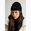 Pánská zimní čepice Woolrich Merino Wool Logo Beanie black 5