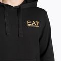 Pánská mikina EA7 Emporio Armani Train Logo Series Hoodie Extended Logo Coft black/gold logo 3