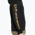 Pánská mikina EA7 Emporio Armani Train Logo Series Hoodie Extended Logo Coft black/gold logo 4