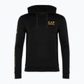 Pánská mikina EA7 Emporio Armani Train Logo Series Hoodie Extended Logo Coft black/gold logo 5