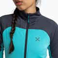 Dámská mikina Montura Rise Maglia turquoise/graphite blue 4