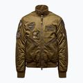Pánská bunda Kurtka Aeronautica Militare 262AB3077UCT04361 Bomber fern green