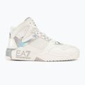 Boty EA7 Emporio Armani Basket Mid white/iridescent 2