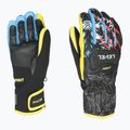 Lyžařské rukavice Level Race Replica black/yellow