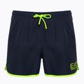 Pánské plavecké šortky EA7 Emporio Armani Water Sports Core Piping blu navy/fluo lime