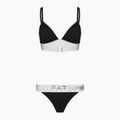 Dámské dvoudílné plavky EA7 Emporio Armani Water Sports BW Maxi Logo bianco/nero