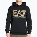 Pánská mikina EA7 Emporio Armani Train Logo Series Oversize Logo Hoodie Coft black