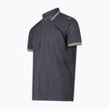 Pánská polo tričko CMP 34D5987 black/blue 3