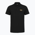 Pánské polo tričko EA7 Emporio Armani Core Identity black/gold logo