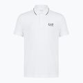 Pánské polo tričko  EA7 Emporio Armani Core Identity Piqué White