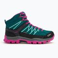 Juniorské trekové boty CMP Rigel Mid lake / pink fluo 2