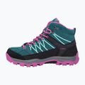 Juniorské trekové boty CMP Rigel Mid lake / pink fluo 10