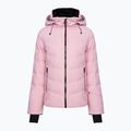 Dámská péřová bunda CMP Fix Hood růžová 32W0266