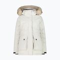 Dámská bunda do deště CMP Parka se zipem a kapucí White 32K3206F