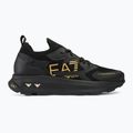 Boty EA7 Emporio Armani Black & White Altura Knit triple black/gold 2