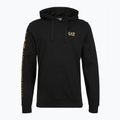 Pánská mikina Emporio Armani EA7 Train Logo Series Extended Logo Hoodie black / gold