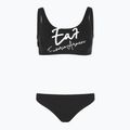 Dámské dvoudílné plavky EA7 Emporio Armani Maxi Logo Bikini Top black