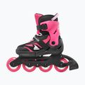 Dětské kolečkové brusle s chrániči Rollerblade Microblade Combo Jr black/pink 3