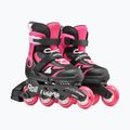 Dětské kolečkové brusle s chrániči Rollerblade Microblade Combo Jr black/pink 6