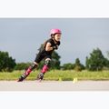 Dětské kolečkové brusle s chrániči Rollerblade Microblade Combo Jr black/pink 11